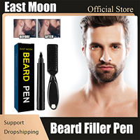 Beard Filler Pen Waterproof Pen Kit Beard Shaping Lasting Repair Moustache Coloring Black Brown Hair Repair Beard Enhancer Pen