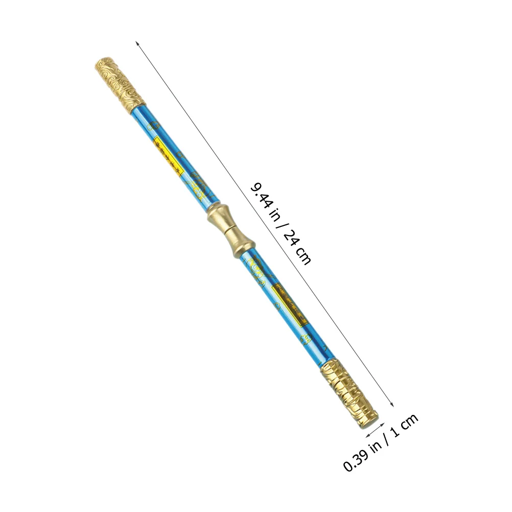Caneta gel com barra de anel dourado, 6 peças, aderência confortável, canetas de tinta de ponta dupla para estudantes, material escolar, canetas de escrita suave