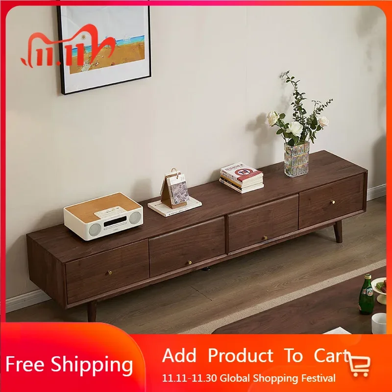 

Solid Wood Modern Tv Stand Bedroom Vintage Coffee Table Shelf Tv Stand Design Luxury Floor Rack Sala Para Tv Home Furniture