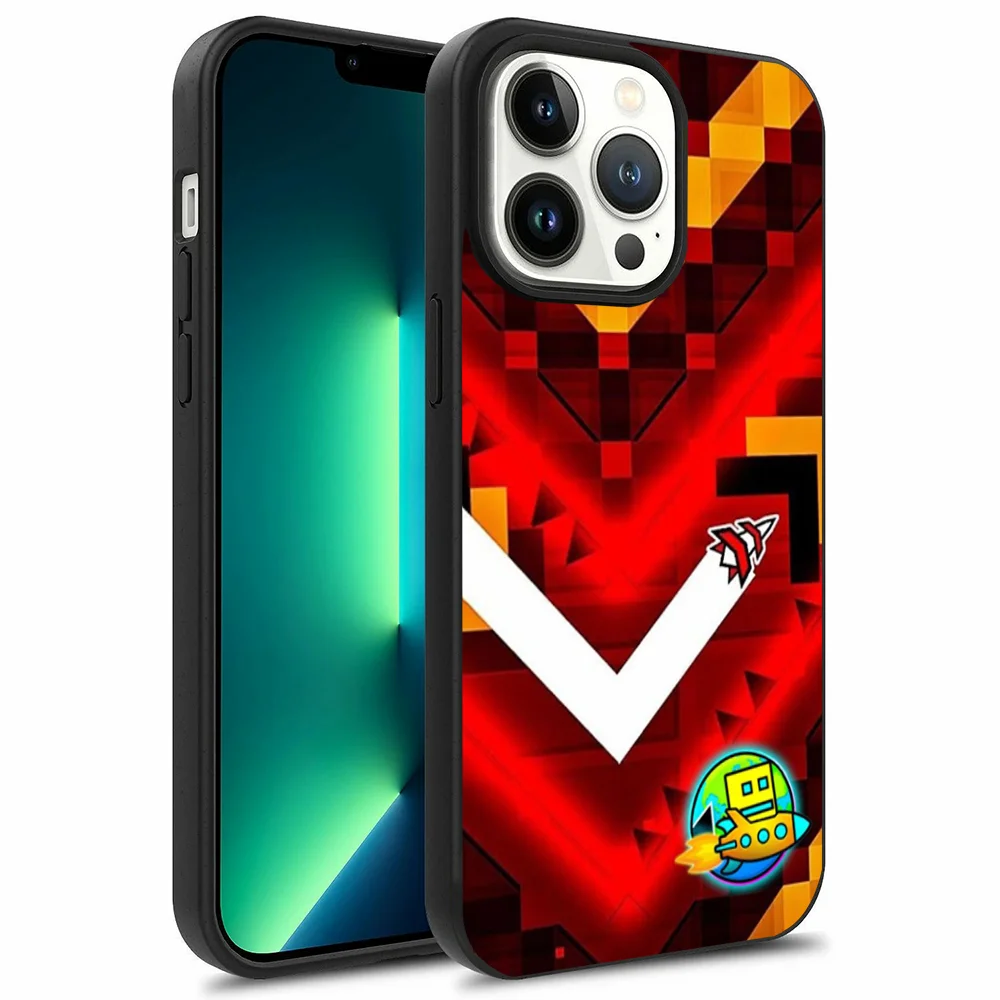 Game G-Geometry-Dash-S  Phone Case For iPhone 15,14,13,12,11,Plus,Pro,Max Mini Magsafe Magnetic Wireless Charging