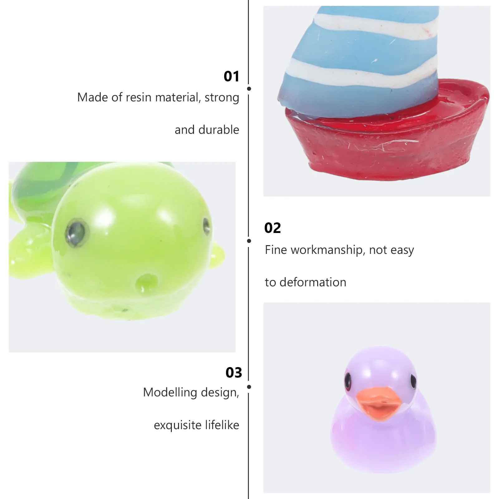 40 Pcs Resin Crafts Lifelike Mini Figurines Fish Tank Decor Aquarium naments Garden Accessories Pet Supplies Realistic