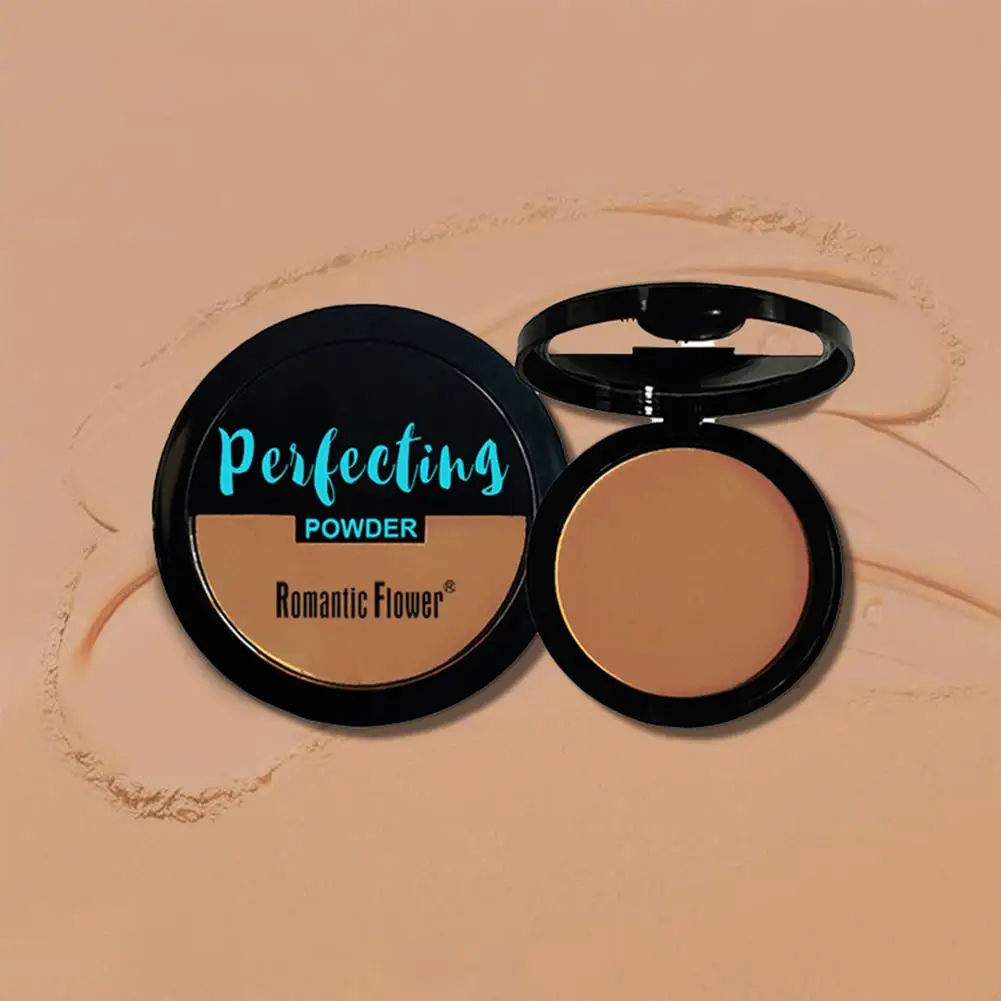 Polvere fissante opaca scura Polvere per trucco minerale pressata per fondotinta con copertura in polvere Finitura media completa X3W8