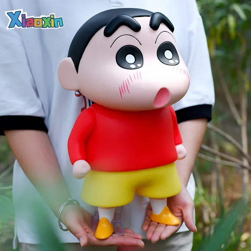 Большие фигурки Crayon Shin-chan, модель периферической серии, украшение для автомобиля, кукла, коллекция, украшения, аниме ограниченные подарки на день рождения и Рождество