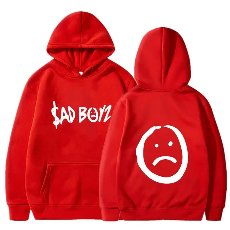 سترة بقلنسوة للرجال من Junior H Sad Boyz World Tour Merch، سترة هيب هوب عصرية كاجوال بقلنسوة