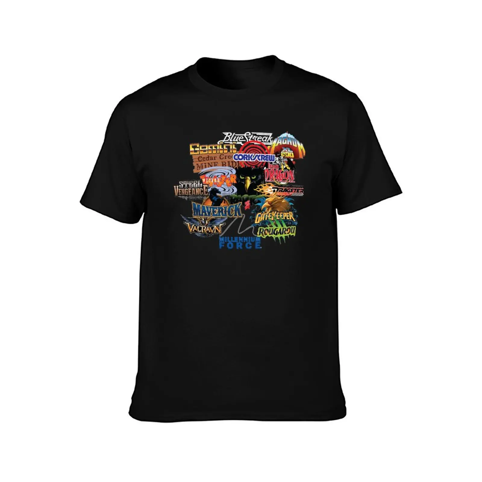 Cedar Point Roller Coaster Designer T-Shirt Casual Streetwear Short Sleeve Tee T-Shirt