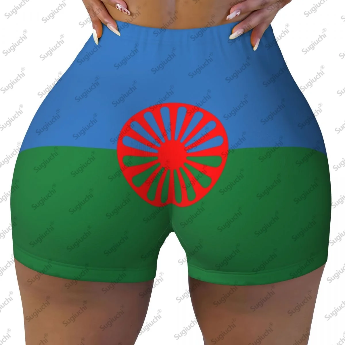 2026 ジプシーフラッグ ヨガショーツ レディース ワークアウト スクランチバットリフティング ハイウエスト ジム ランニング ショートパンツ