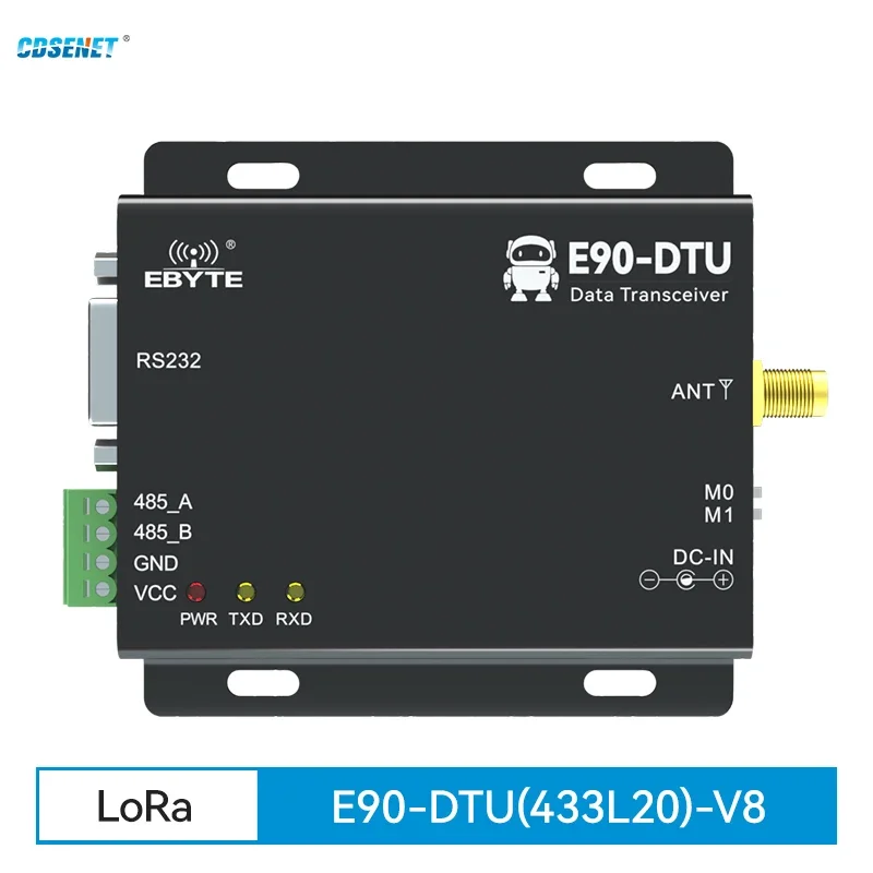 

CDSENET E90-DTU(433L20) 433MHz Wireless Transceiver LoRa RS232/485 PLC 20dBm 3km Long distance Transceiver Receiver Radio Modem