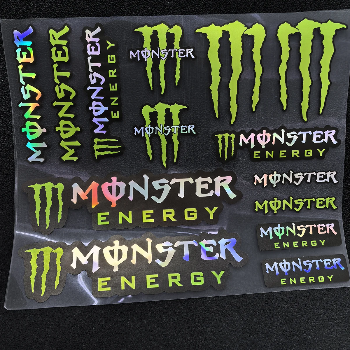 عاكس الوحش الطاقة ملصق شعار دراجة نارية خوذة خزان الدراجة ملصق ليزر كيت لياماها هوندا سوزوكي كاواساكي Bmw Ktm #1