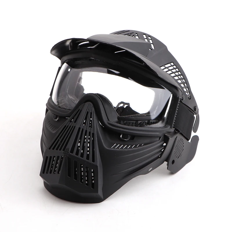 Airsoft Paintball Mask Protection Full Face Mask with Lens Goggles Hunting CS Games Mask Custom