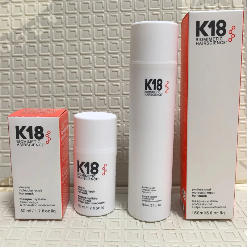 Original 50ml K18 Leave-In Molecular Repair Hair Mask Deep Conditioning Keratin Treatment Soft Hair Smoothing Healthy Hair Care