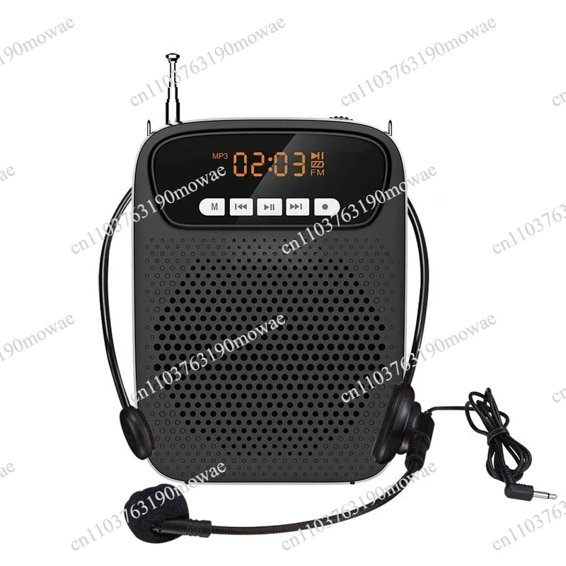 S278 15W Wireless Voice Amplifier: Rechargeable Bluetooth Speaker with Recording Function, FM Radio & Wired Microphone