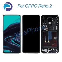 For OPPO Reno 2 LCD Screen + Touch Digitizer Display 2400*1080 PCKM70, PCKT00, PCKM00, CPH1907 Reno 2 LCD Screen Display