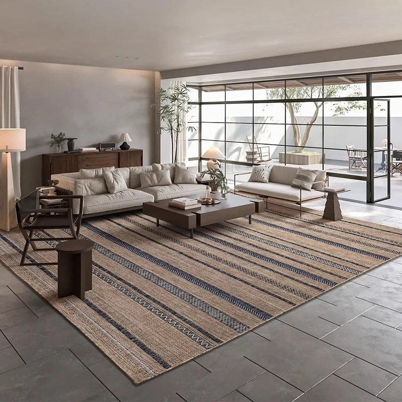 Woven outdoor carpet home living room sofa coffee table blanket Italian minimalist retro Japanese blanket