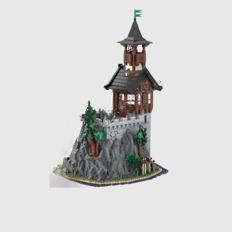 2962PCS MOC 중세 성 맞춤 퍼즐 모델 중세 암벽 타워 기술 DIY 조립 세트 장난감 어린이 휴일 크리스마스 선물
