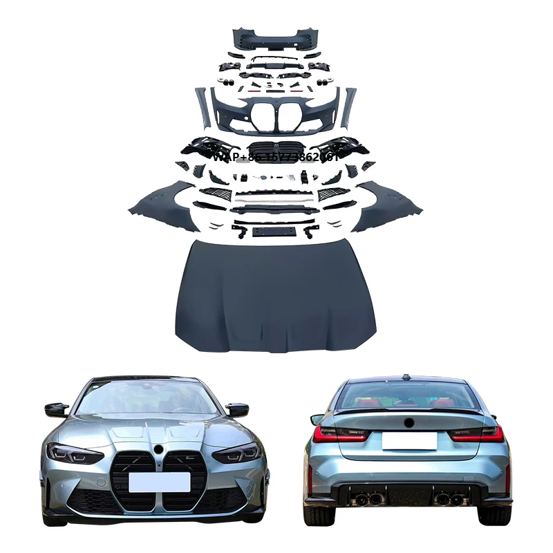 

Car Modification Upgrade M3 Body Kit Aluminum Alloy Hood Leaf Panel for Bmmer 3 Series 2023 G20/G28 LCI
