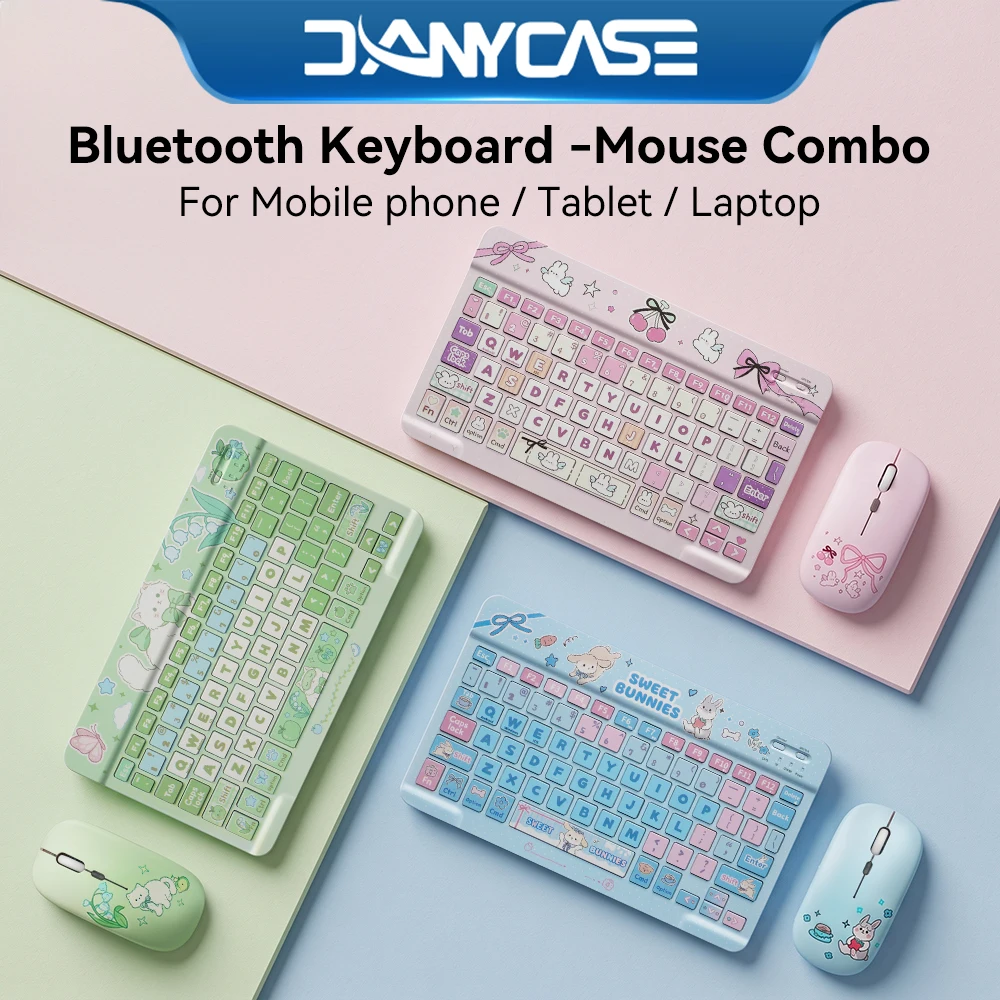 10inch  Bluetooth Wireless Keyboard Universal Mobile Phone Tablet Keyboard And Mouse Bluetooth Keyboard Accessories