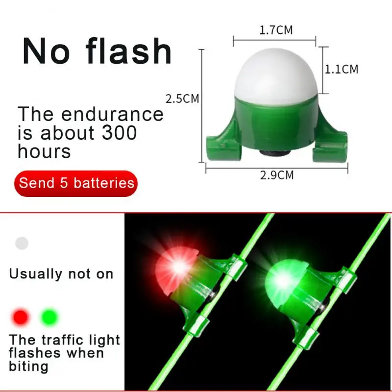 Upgrade Fishing Alarm Light Fishing Bite Accessories Electronic LED Light Smart Reminder Bite Alarm Night Indicator Fishing Tool