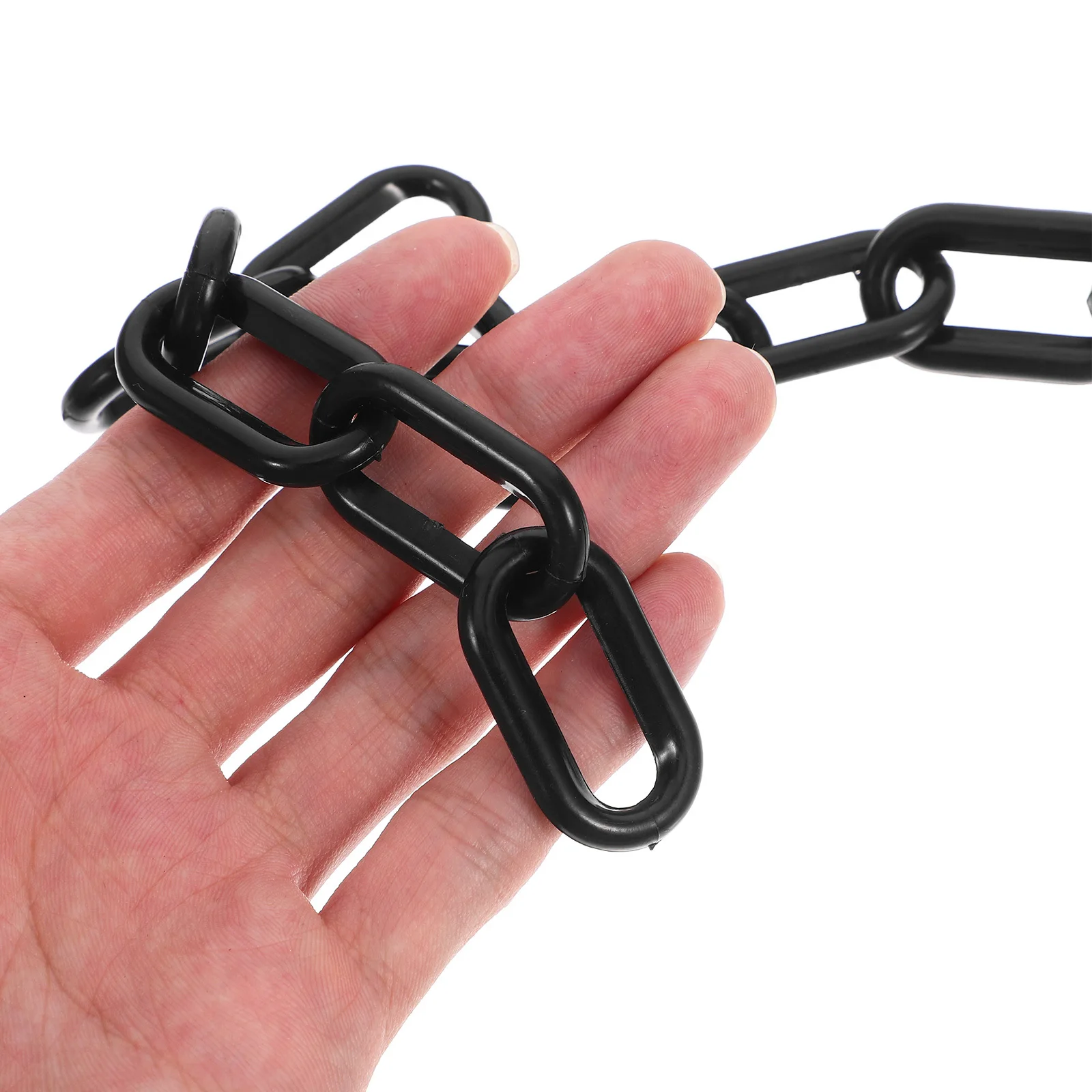 10 متر تحذير سلسلة حماية لأعمدة مخاريط الطريق علامات وقوف السيارات التحكم في الحشود حاجز السلامة وصلات بلاستيكية الحذر الأمن #1