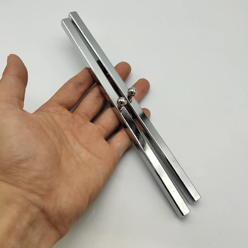 زوج واحد من ثقالة الورق المعدنية بتصميم مستطيل عتيق لمكتب الخط وأوزان الورق وحامل سطح الطاولة الآمن #1