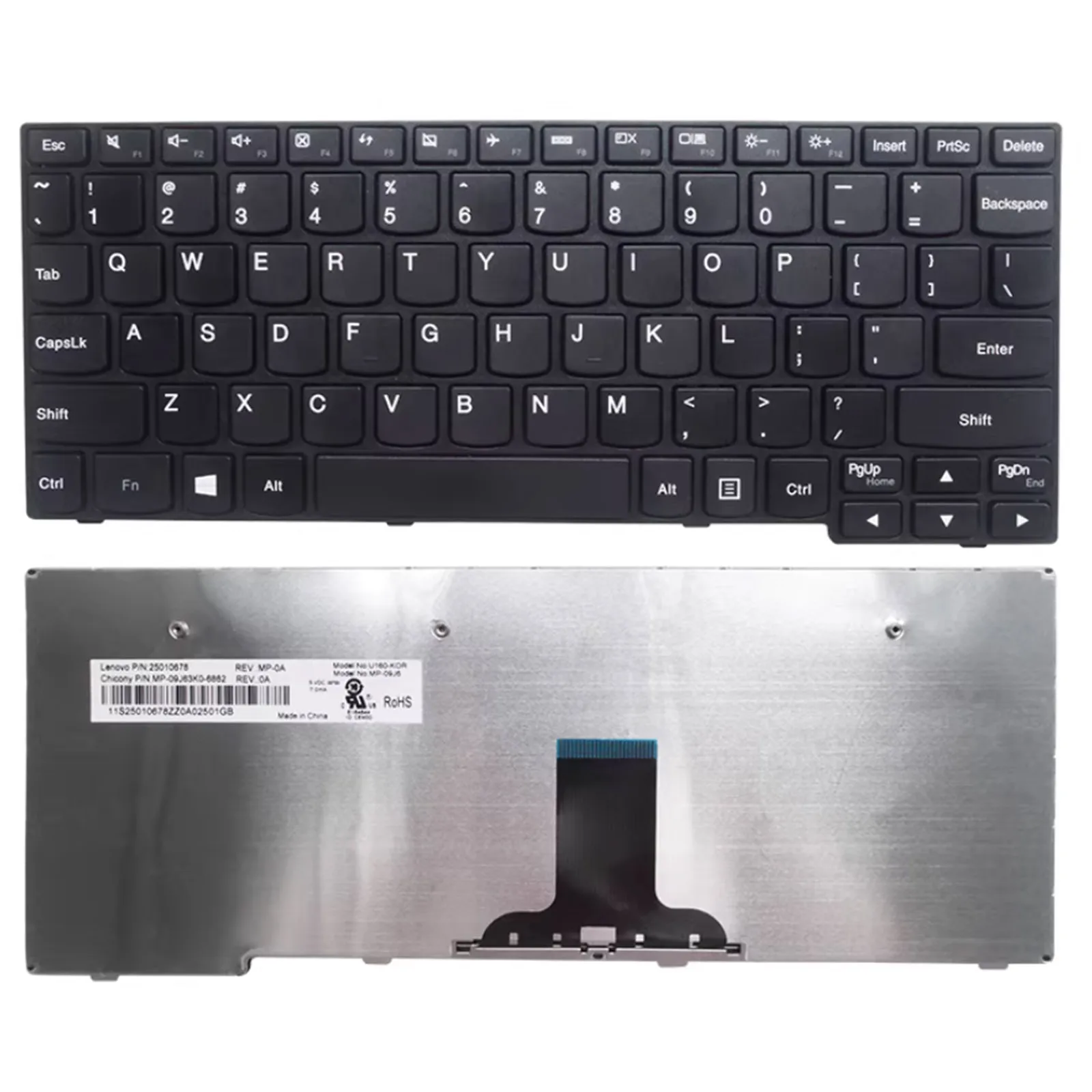 

US layout for Lenovo S10-3S S100 M13 S110 E10-30 U160 U165 S200 S205 Laptop keyboard