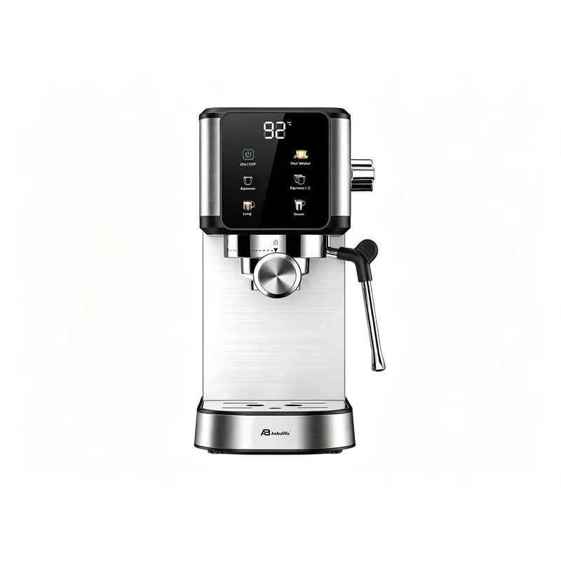 Anbolife 20 Bar Touch Screen Espresso Coffee Machine, Thermoblock Heating System, Compact Home Coffee , Quiet Brewing