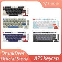 DrunkDeer A75 PBT Keycap Set, 82 keys for 75% ANSI Layout Mechanical Keyboard, CHERRY / OEM