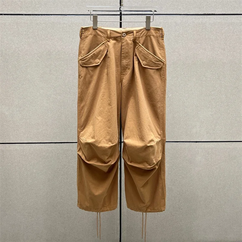 Women's pants New low rise slim fit straight leg pants for autumn 2025 Washed pure cotton cargo pants Casual versatile trousers