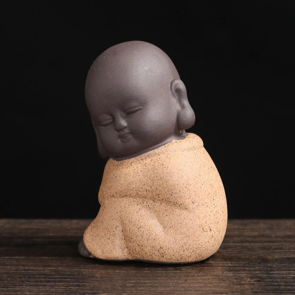 

4Pcs Pottery Craft Zen Ornament Tea Tray Decoration Desktop Ornament Sand Table Adornment Tea Ceremony Decor