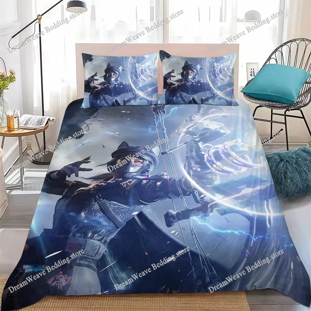 D-Delta Force Game Duvet Cover Set Home Style Bedding Soft Laundry Cotton Bed Student Dormitory GiftFQH