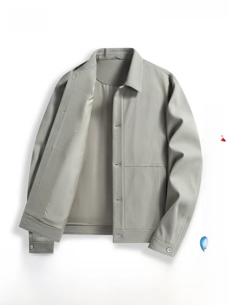 

Snow Flng 2026 Autumn New Men's ort Jaet Coat Stand Collar Comfortable Soft Daily Outdoor Versatile Fit Polyester Fiber