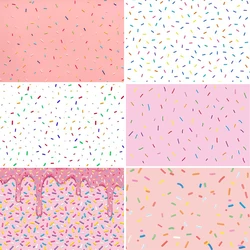 Donut Party Backdrop Pink Girl Baby Shower Banner Photo Studio Background Sprinkles Donut Grow up Confetti Pastel Portrait Prop