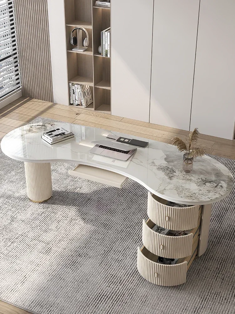 

Прочный, стильный, яркий компьютерный стол из каменной плиты, современный и простой, высококачественный офисный стол для дома.