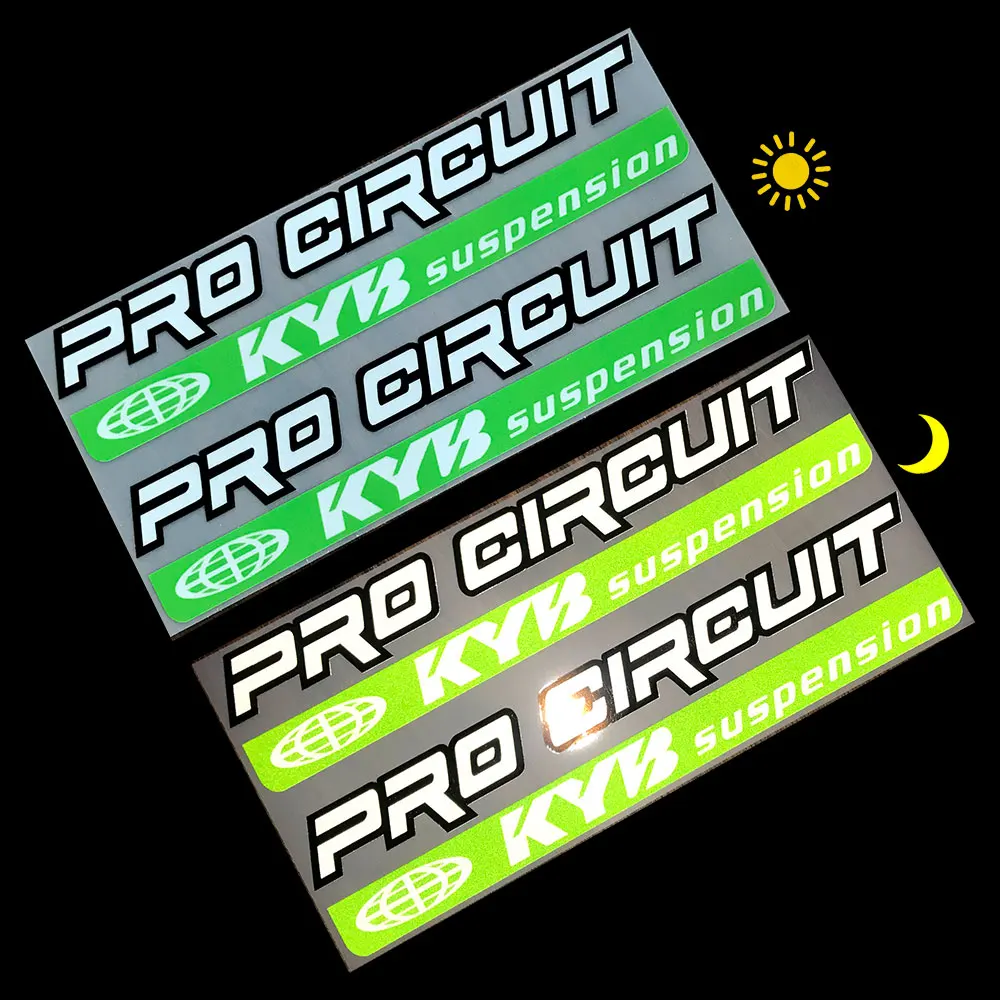 عاكس KYB سباق تعليق صدمة دراجة نارية ملصقات موتو الفينيل اكسسوارات الشارات لياماها كاواساكي CFMOTO KTM Benelli