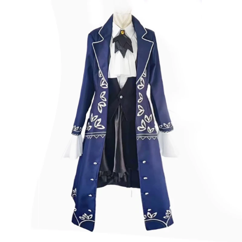 

Anime Game Library of Ruina Angela Cosplay Costume Tailcoat Printing Long Coat Uniform Man Woman Carnival customized