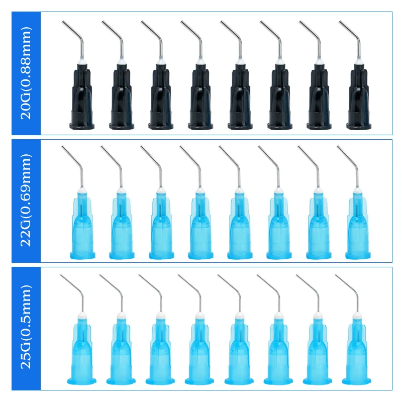 

100 шт./упаковка, одноразовые изогнутые шприцы