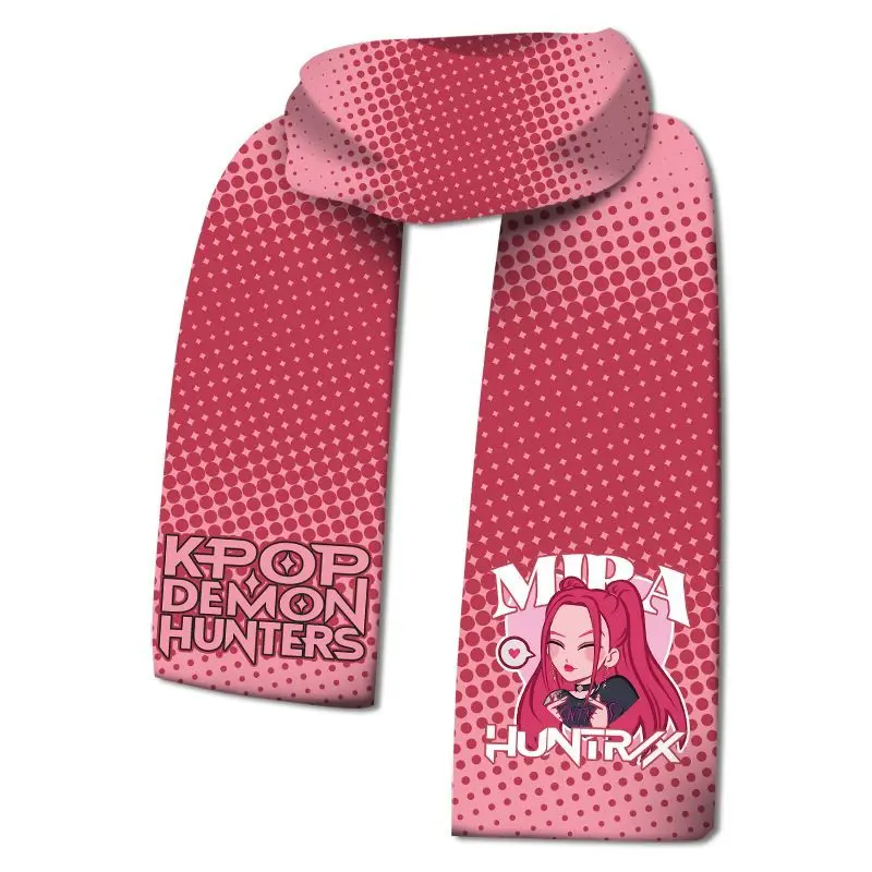 

KPop Demon Hunters Peripherals Scarf, Hat, Gloves Cute Cartoon Plush and Warm Popular and Versatile Couple Christmas Gift