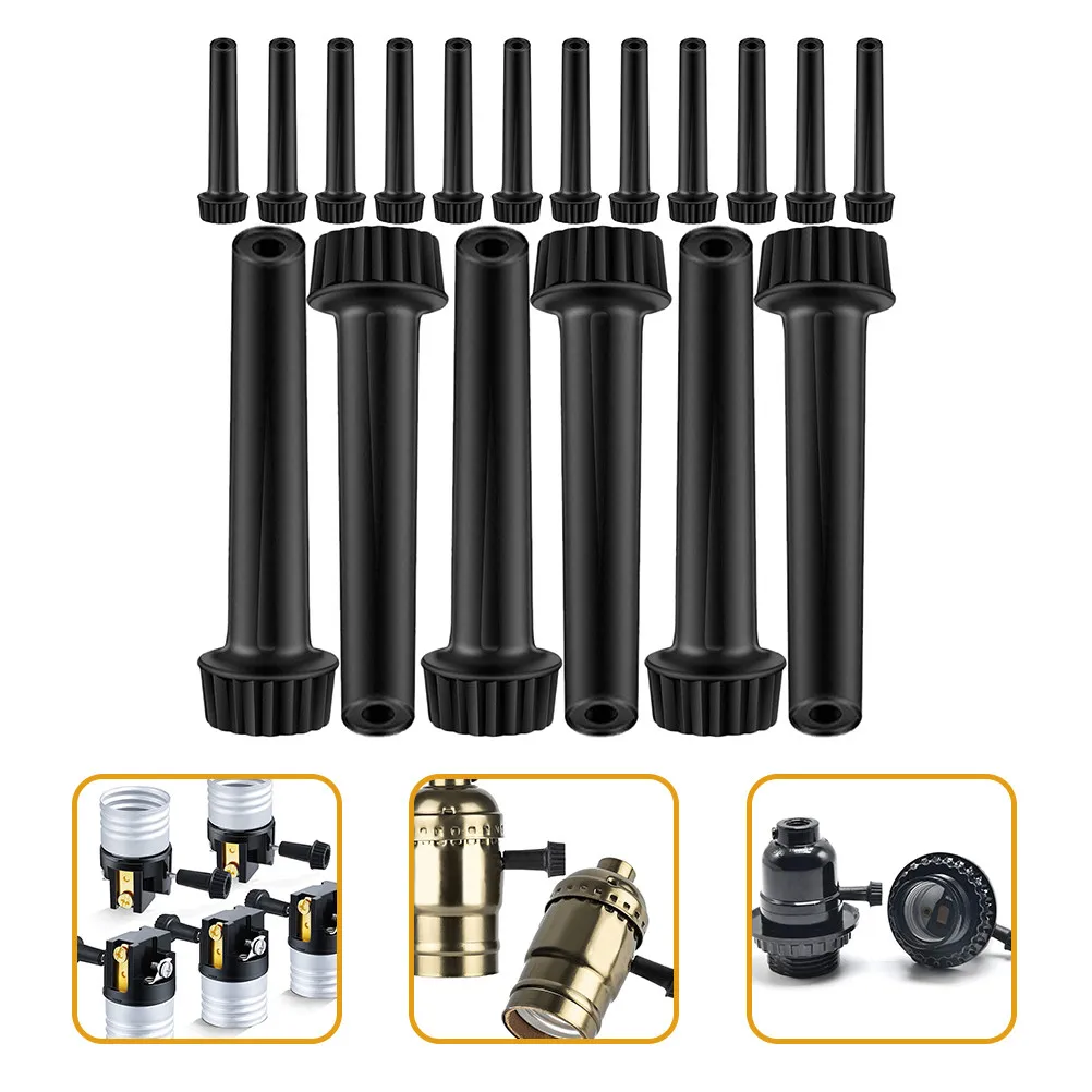 

30Pcs Lamp Switch Knob Replacement for E26 Light Socket Premium Plastic on Off Turn Knob Lamp Parts Light Accessories