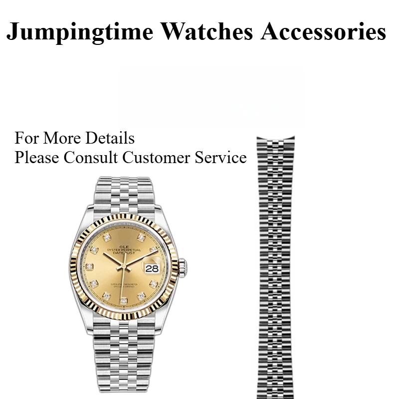 

20mm Steel Strap Suitable for Rolex Datejust 36mm Strap 126234 High Quality Men's Stainless Steel Strap