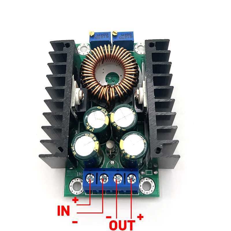 Módulo de fuente de alimentación ajustable para Arduino, convertidor reductor de 5-40V a 300-35V, controlador LED, 1,2 W, XL4016 DC-DC Max 9A