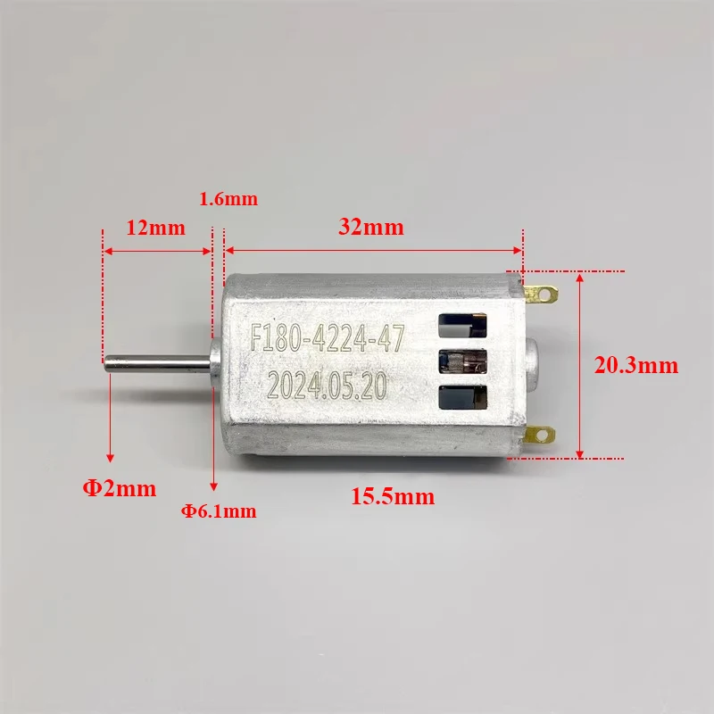 

FK-180SH-4224 Micro Mini180 Motor DC 3.7V 5V6V 7.4V High Speed Carbon Brush Motor