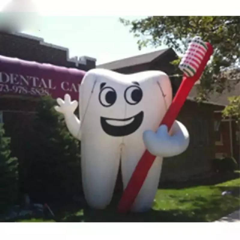 5m Giant dvertising Inflatable Tooth Inflatable Toothbrush For outdoor events