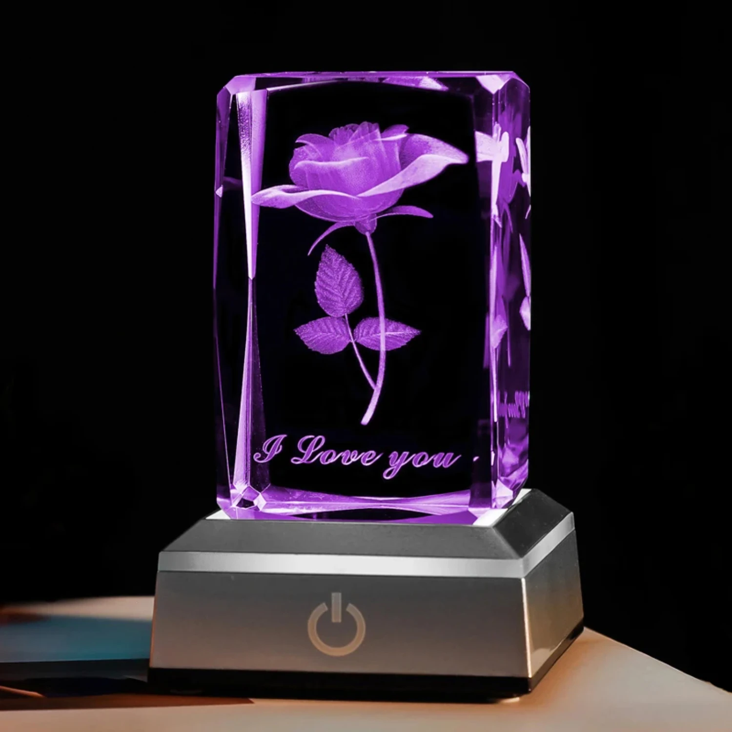 LED Rose Night Light - Colorful Anniversary Christmas Valentine's Gift - Mother Girlfriend Wife - Unique Stunning Idea - Charmin