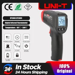 UNI-T Digital Infrared Thermometer UT306C UT306 PRO Industrial Non-contact Laser Temperature Gun Meter -50-500