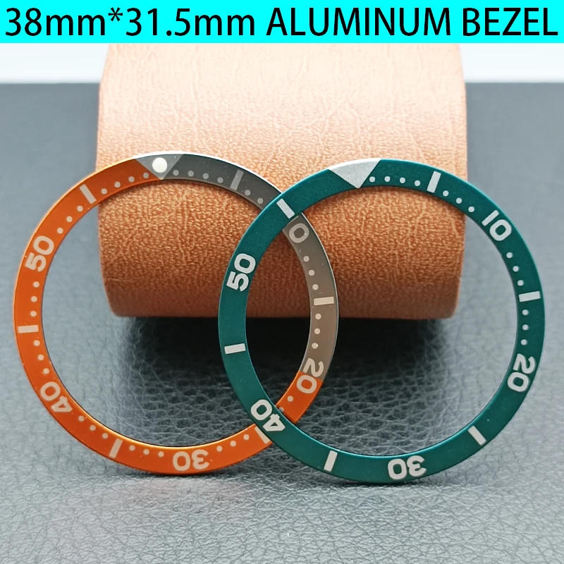 Алюминиевый ободок для часов 38 мм, кольцо корпуса NH35, подходит для подводника NH35 NH36, чехол для дайвинга, безель, детали кольца, мужские часы, подарки