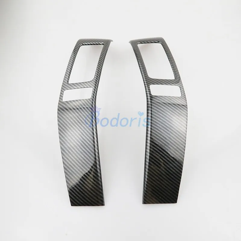 

Carbon Fiber Color Dashboard Trims Panel Air Vent Cover Light Outlet Strips For Toyota Land Cruiser 120 Prado FJ120 2003-2009