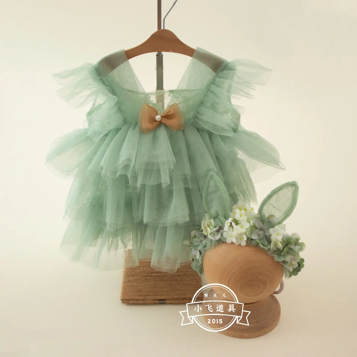 ❤️Newborn Photography Clothing Headband+Dress 2Pcs/set Studio Baby Girl Photo Props Accessories Clothes Outfits Fotografia
