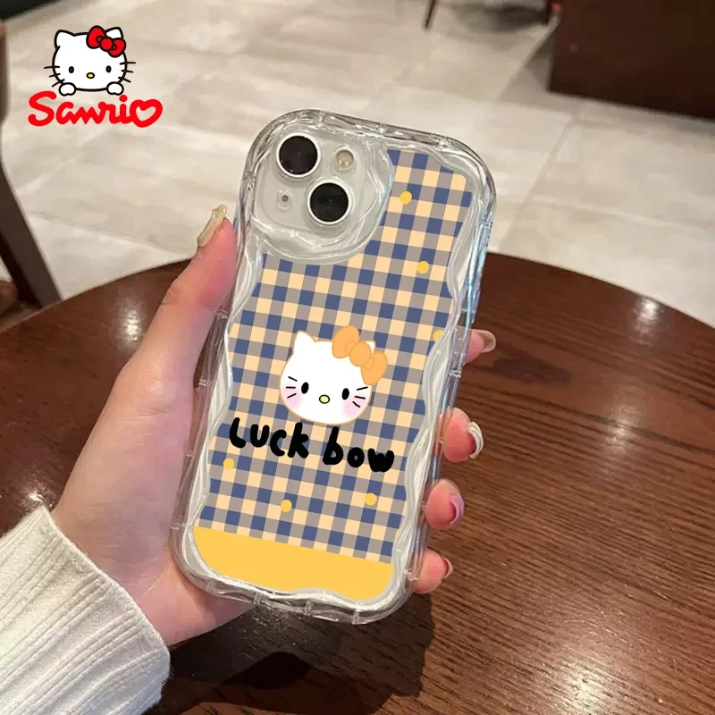 سينامورول جراب هاتف آيفون 14 برو بنات آيفون حافظة هلوكيتي موضة ملحق الهاتف المحمول قذيفة مرحبا كيتي 2025 جديد