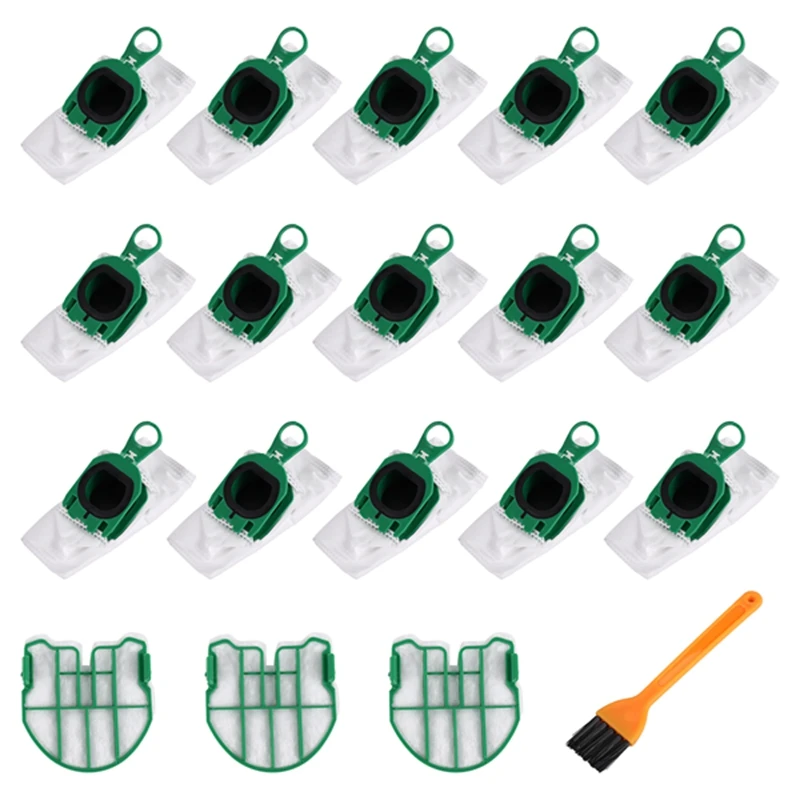 Saco de aspirador de pó AC66 para Vorwerk Kobold VB100 FP100 VB 100 FP 100, filtros de saco de pó a vácuo