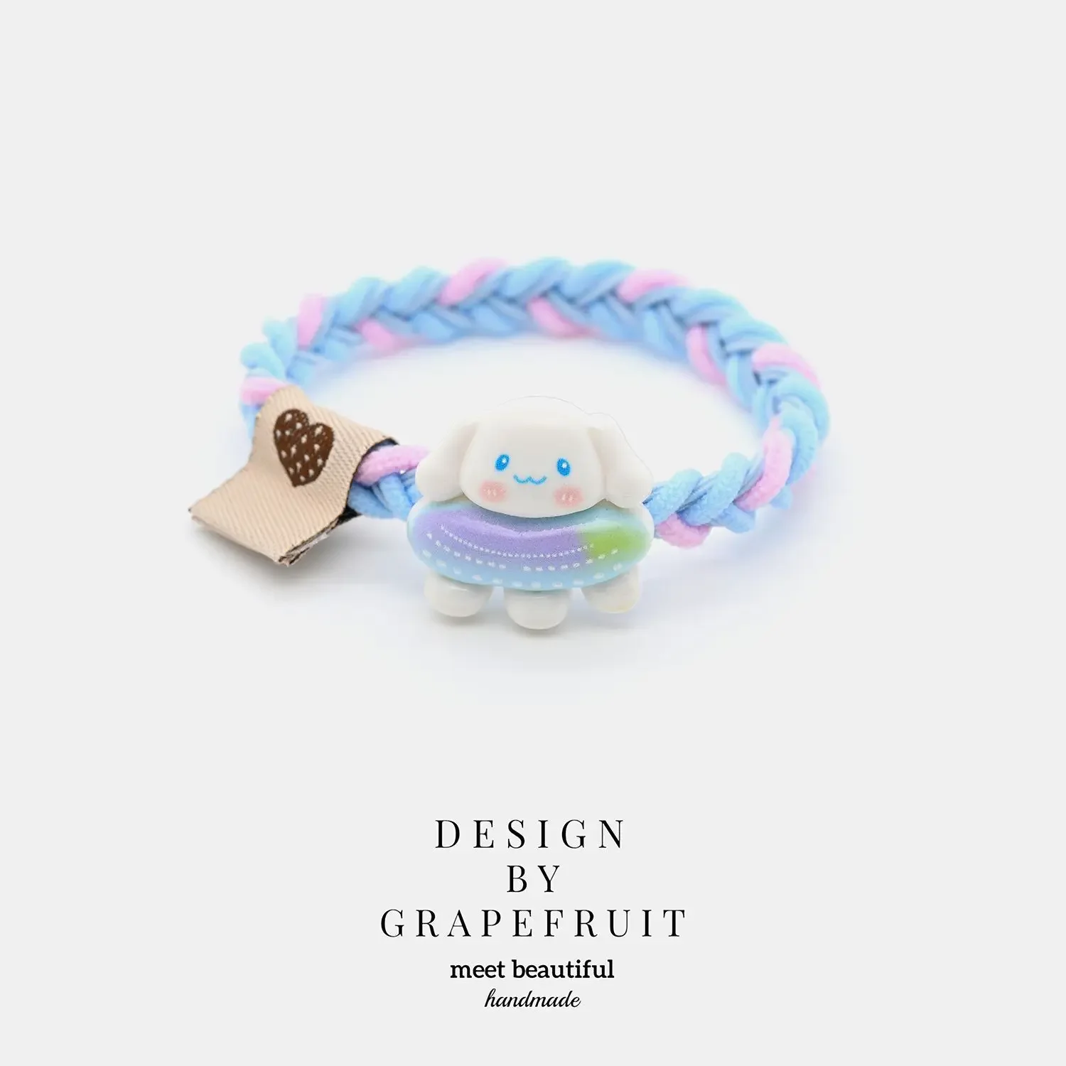 Cute Sanrio Scrunchie Hair Tie Sweet Girl Ponytail Holder Kawaii Hair Elastic Fresh High Quality Ins Style Sanrio Merchandise view 6