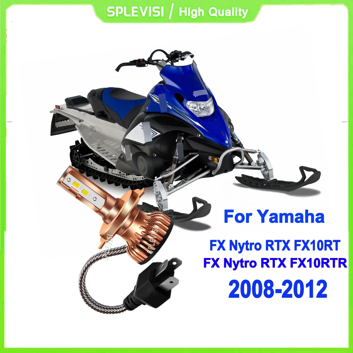 

H4 HB2 LED Headlight High/Low Light SAFE BEAM PATTERN For Yamaha FX Nytro RTX FX10RT / Yamaha FX Nytro RTX FX10RTR 2008-2012